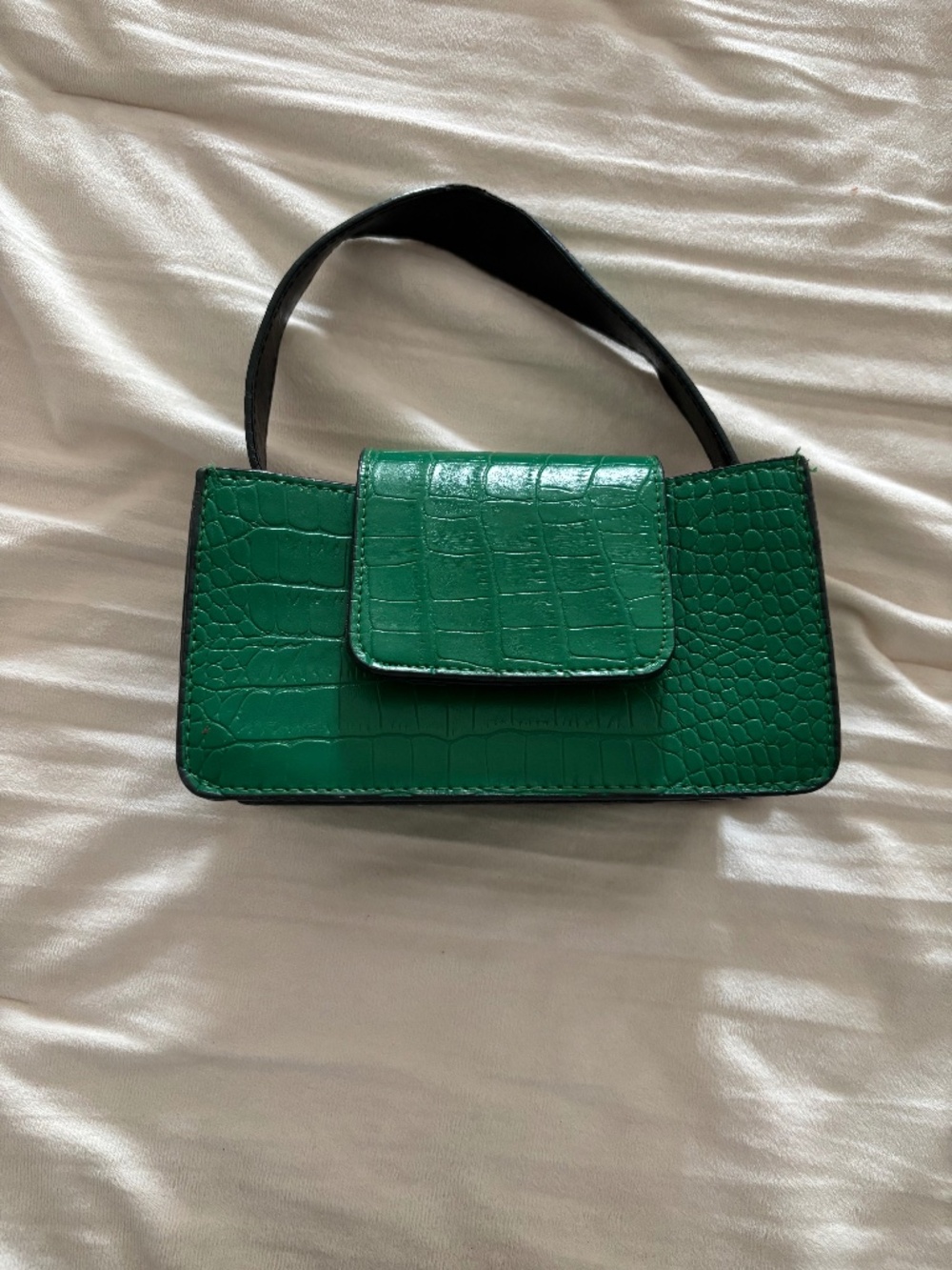 Green Croc Mini Purse